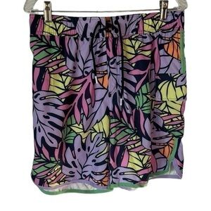 Sovereign Code Men’s Lagoon Tropical Leaf Print Stretch Board Shorts Size‎ M New
